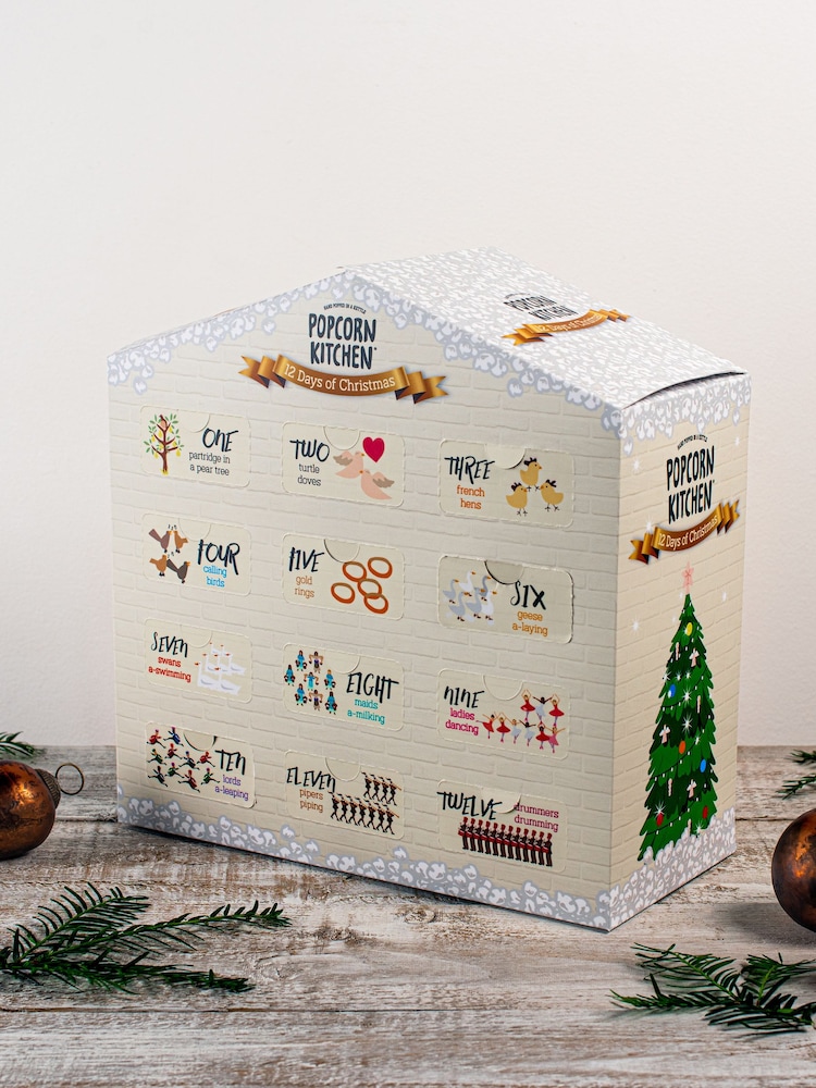 Popcorn Kitchen 12 Days of Christmas Popcorn Advent Calendar - Image 2 of 2