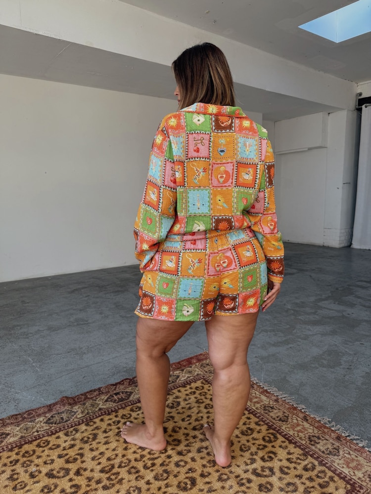 Never Fully Dressed Multi 100% Cotton Pyjamas Shorts Set - Image 2 of 8