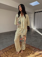Never Fully Dressed Green Toucan Viscose Pyjama Set - Image 2 of 4