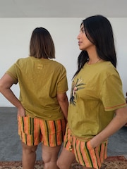 Never Fully Dressed Green Toucan Pyjamas Shorts Set - Image 2 of 3