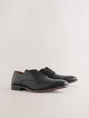 Black Saffiano Leather Derby Shoes - Image 1 of 5