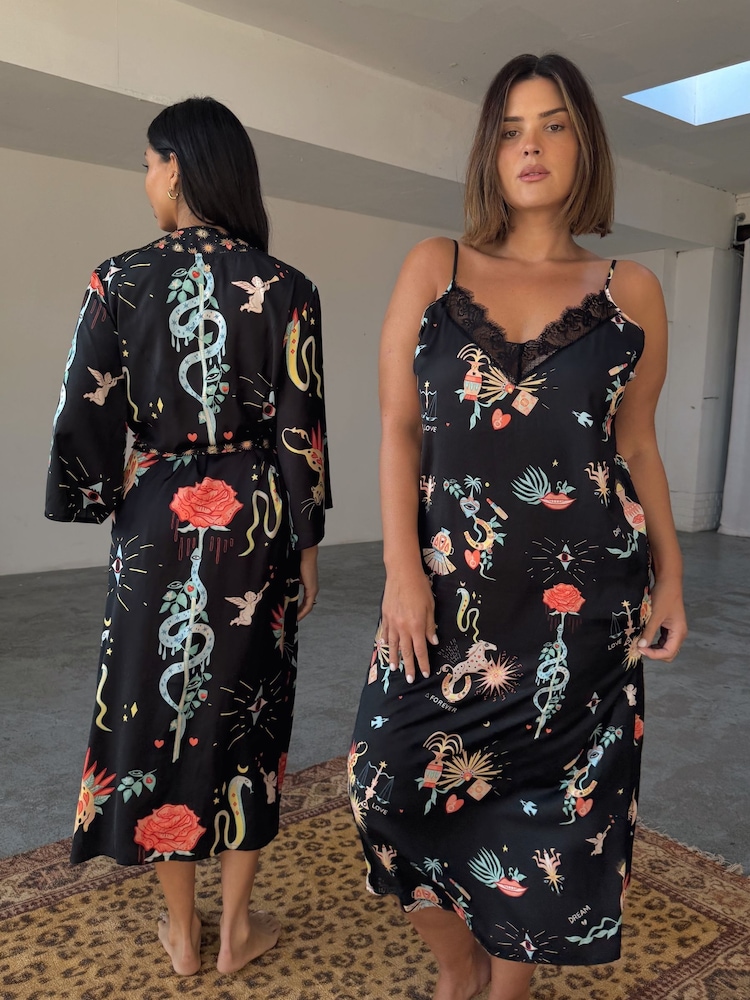 Never Fully Dressed Black Slip Maxi - Image 2 of 6