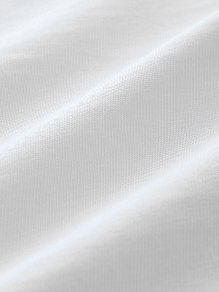 White EDIT Relaxed Fit Long Sleeve Heavyweight 100% Cotton T-Shirt - Image 8 of 8