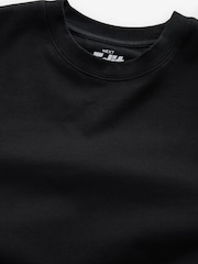Black EDIT Relaxed Fit Long Sleeve Heavyweight 100% Cotton T-Shirt - Image 7 of 8