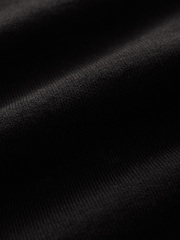 Black EDIT Cropped Fit Heavyweight 100% Cotton T-Shirt - Image 6 of 7