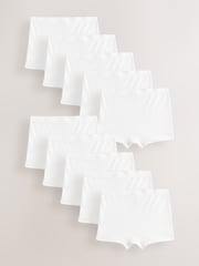 White Short Briefs 10 Pack (2-16yrs) - Image 1 of 14