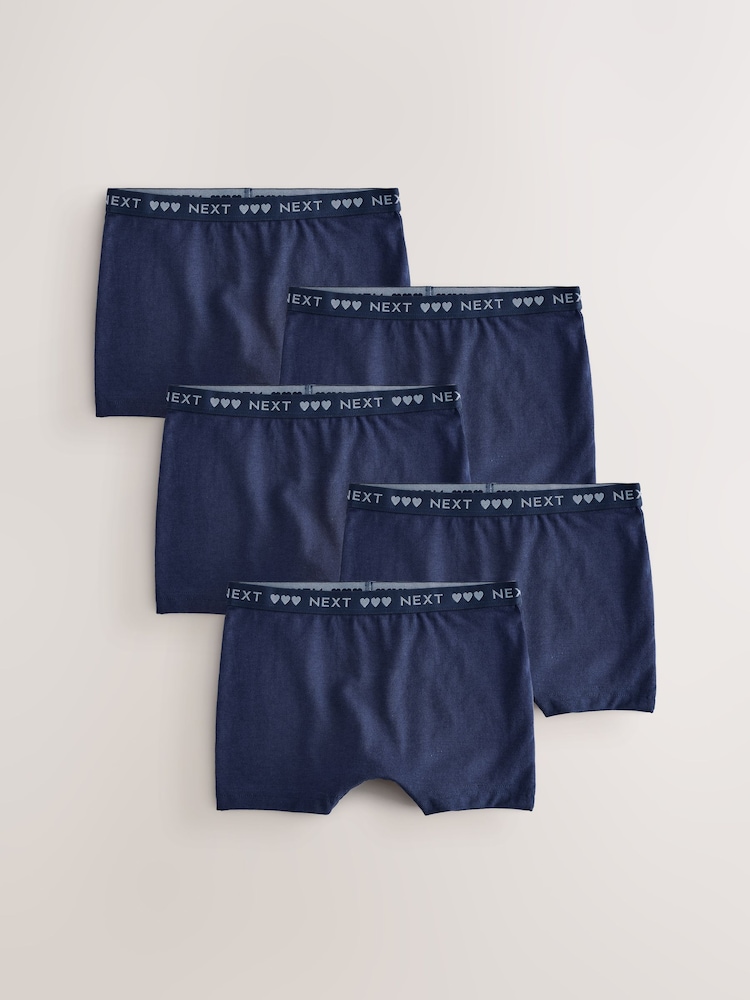Marineblau - Kurze Slips im 5er-Pack (2—16 Jahre) - Bild 1 von 13
