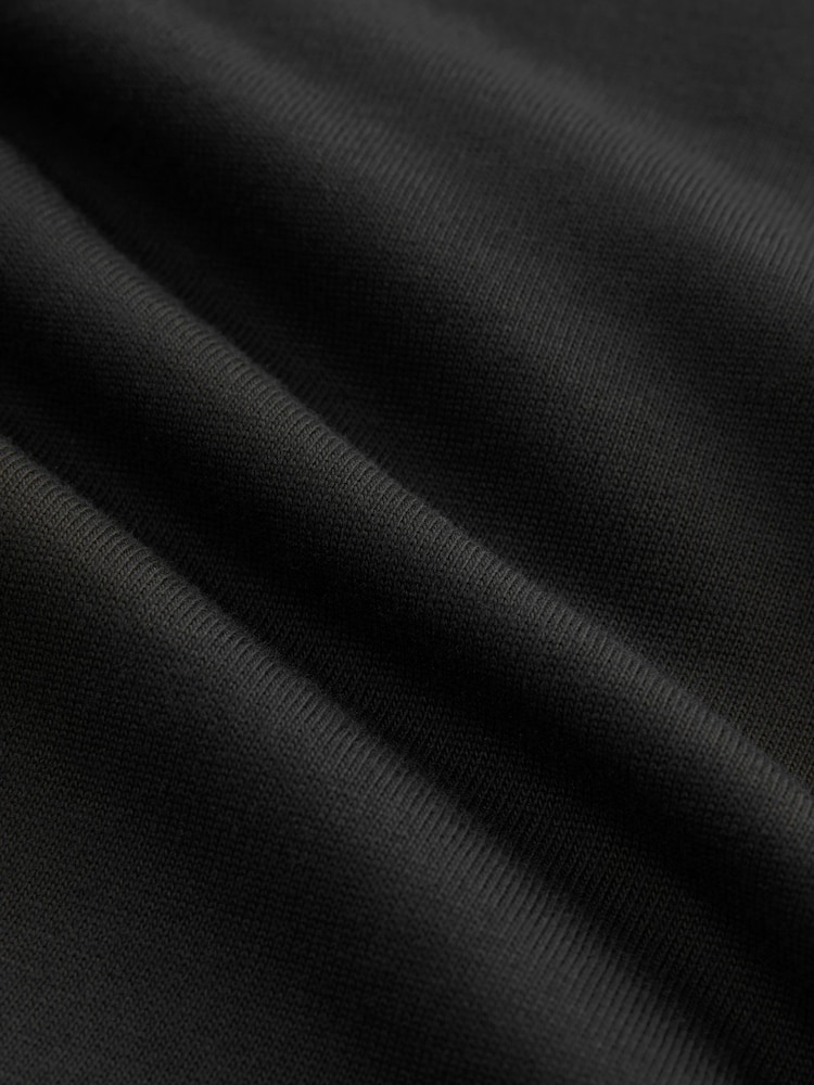 Black EDIT 100% Cotton Cropped Fit Heavyweight Graphic T-Shirt - Image 8 of 8