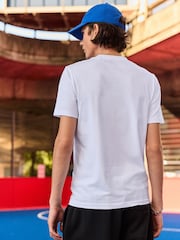 White EDIT Cropped Fit Heavyweight 100% Cotton T-Shirt - Image 3 of 7