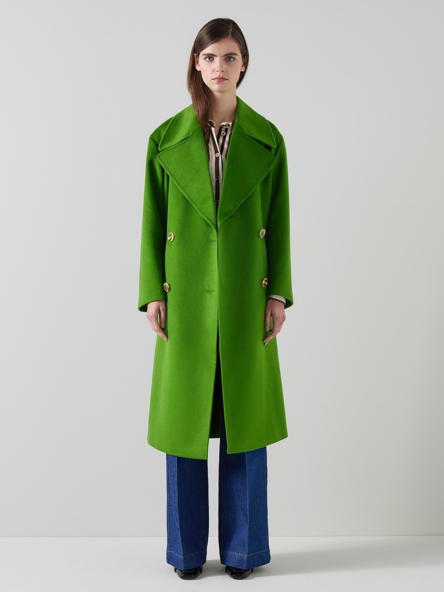 Boston Proper Full Length Green Coat Aspiga Ladies Sustainable