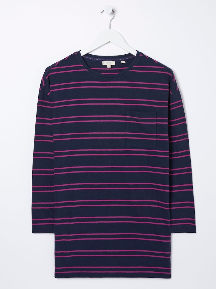 FatFace Blue Leena Stripe Tunic - Image 1 of 1