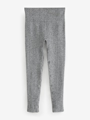 Marl gris - Côtelé sans couture Taille haute Leggings - Image 1 of 6