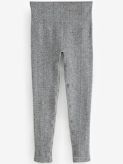 Marl gris - Côtelé sans couture Taille haute Leggings - Image 5 of 6