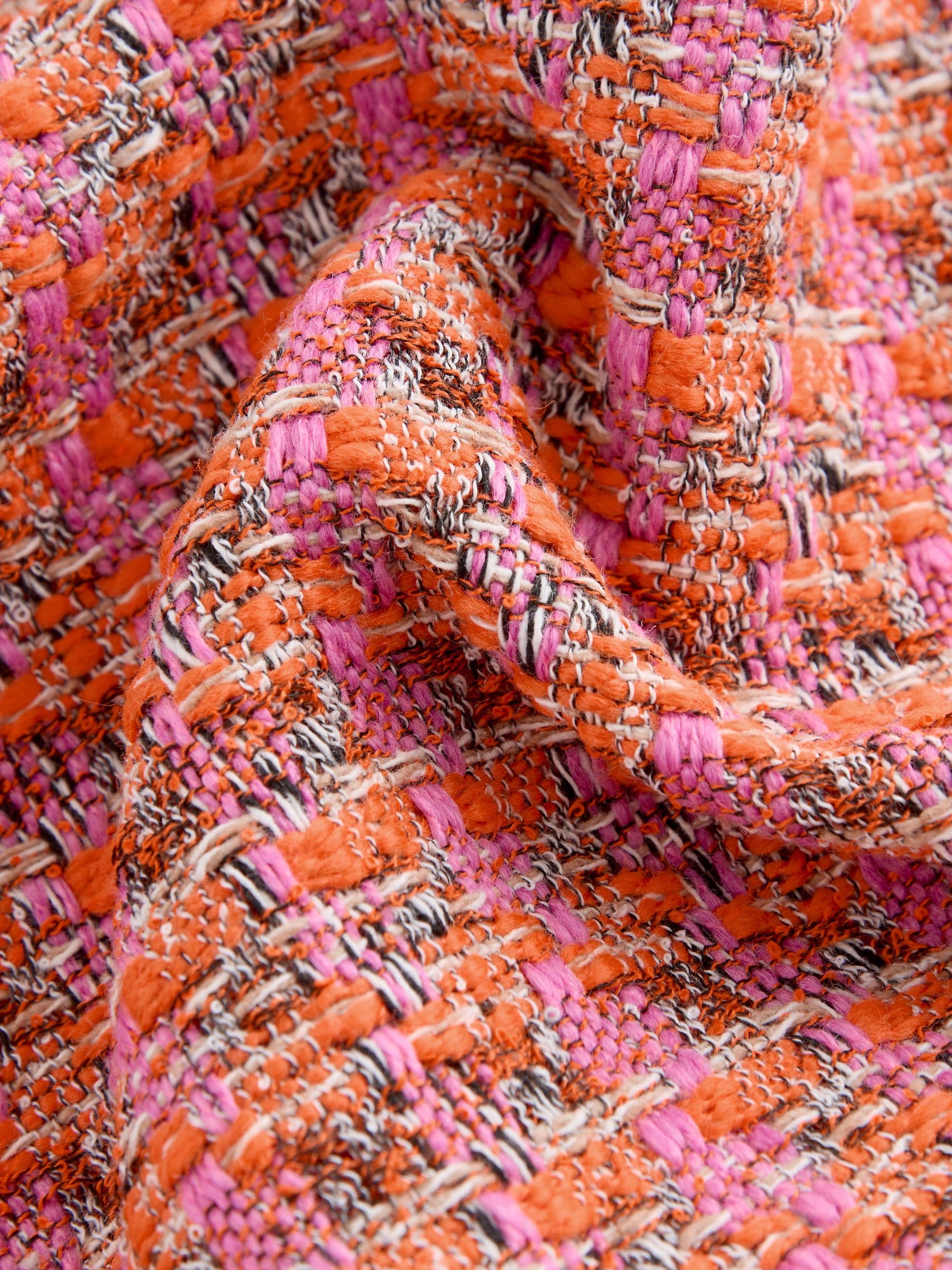 Buy Pink/Orange Boucle Textured Checked Mini Skirt from Next USA Buy Pink/Orange Boucle Textured Checked Mini Skirt from Next USA