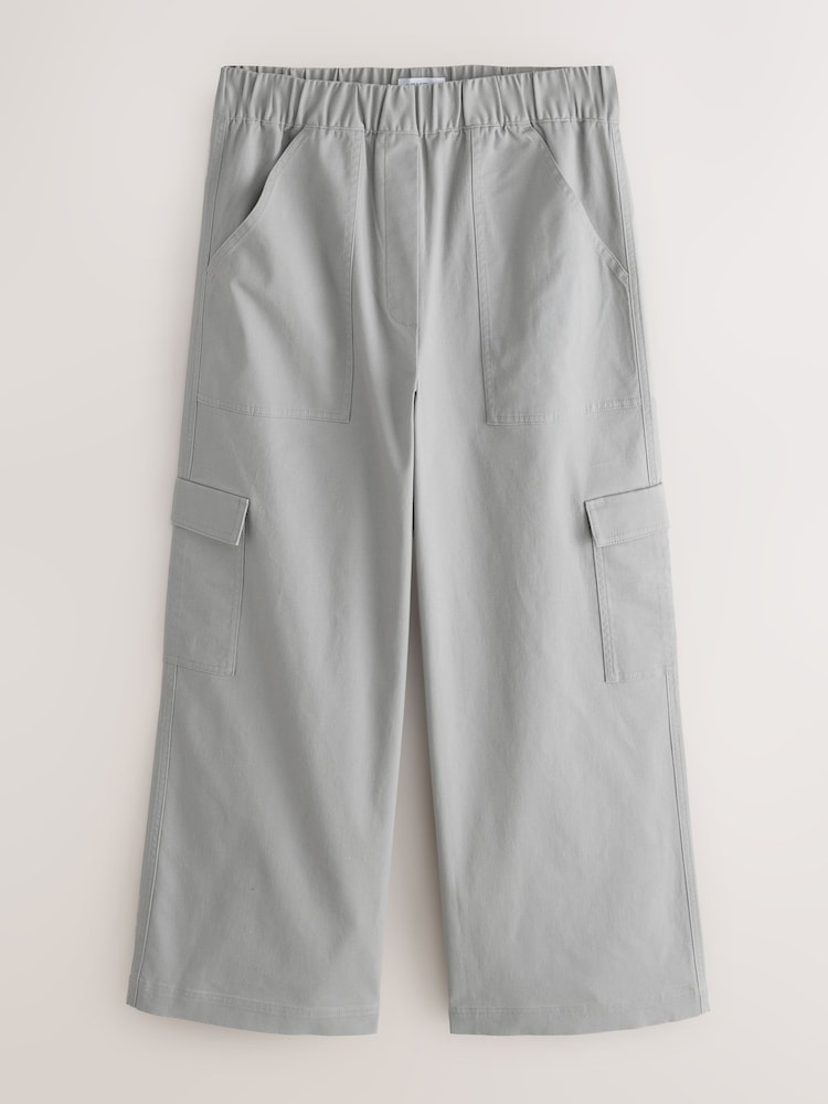 Grey Pleated Chino Trousers - Image 1 of 1