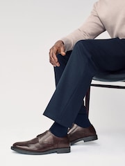 Brown Leather Brogue Shoes - Image 1 of 6