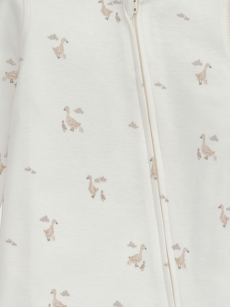 rjava - Mamas & Papas 100% Cotton Duckling Zip Brown - bombažni kavbojski jopič za spanje - Slika 4 iz 4 rjava - Mamas & Papas 100% Cotton Duckling Zip Brown - bombažni kavbojski jopič za spanje - Slika 4 iz 4