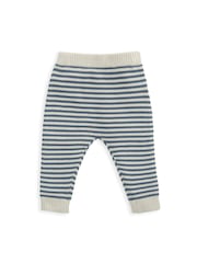 Mamas & Papas 100% Cotton Stripe Knit Jumper And Leggings Set - Image 9 of 9