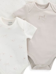 Mamas & Papas 100% Bombaž Štorklja bela bodi 5 Pakiranje - Slika 4 iz 4
