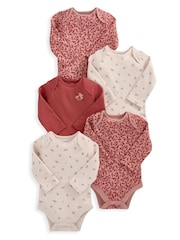 Mamas & Papas Bodys mit Kirschen im 5er-Pack, 100 % Baumwolle - Bild 1 von 3