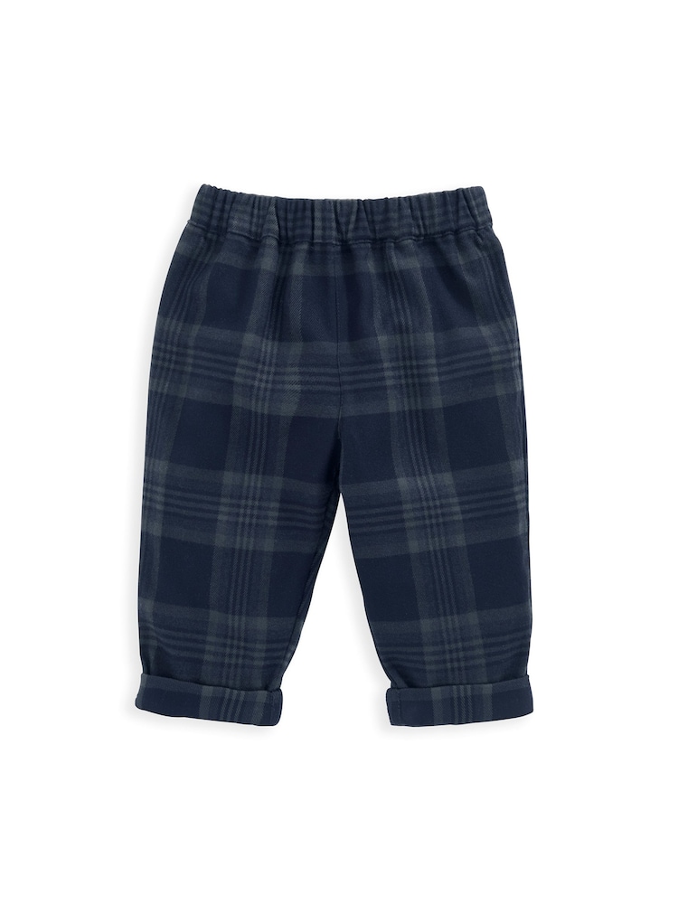 Mamas & Papas – Set aus Hose und Body aus 100 % Baumwolle mit Karomuster, Blau - Bild 4 von 4