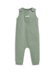 Pelele verde sin mangas de canalé de Mamas & Papas - Imagen 2 de 2