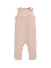 Mamas & Papas Pink Ribbed Sleeveless Romper - Imagen 2 de 2
