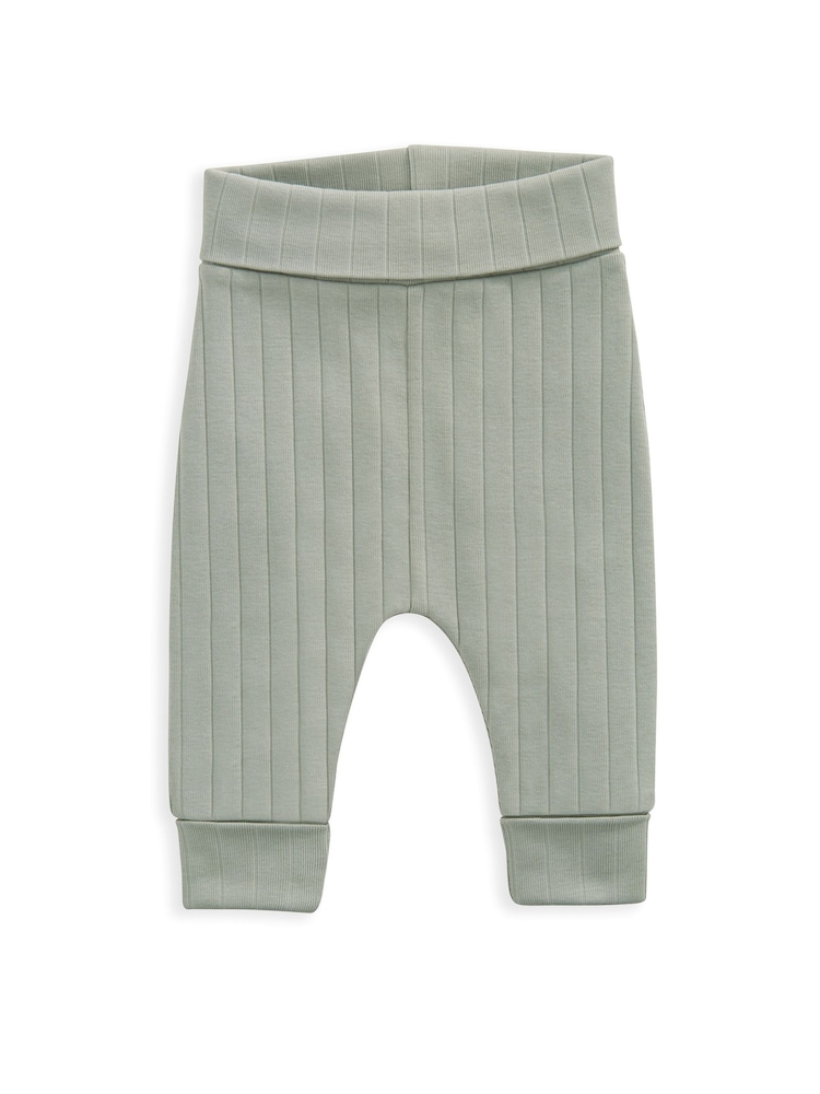 Mamas & Papas Blue 100% Cotton Stripe Top And Legging Set - Image 4 of 4 Mamas & Papas Blue 100% Cotton Stripe Top And Legging Set - Image 4 of 4