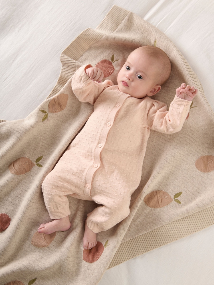 Mamas & Papas rožnata 100% bombažna pletena jopa - Slika 1 iz 6