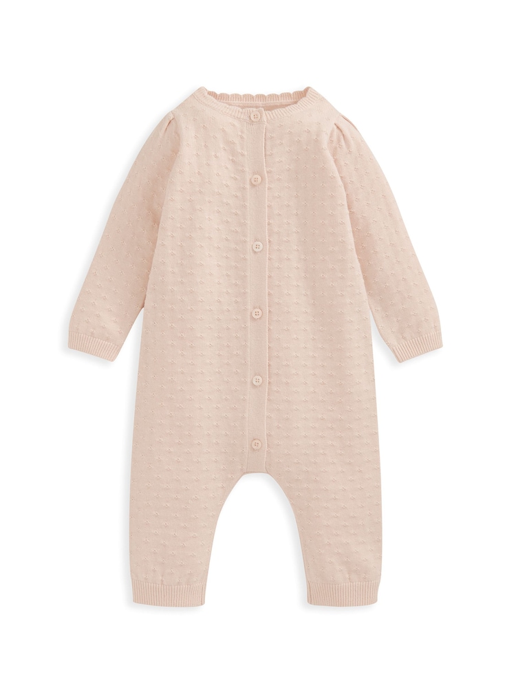 Mamas & Papas rožnata 100% bombažna pletena jopa - Slika 6 iz 6