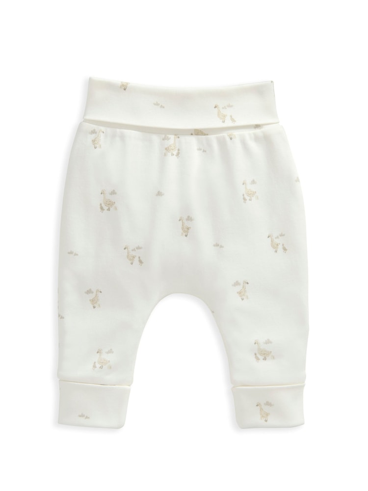 Mamas & Papas 100% Cotton Duckling Brown Bodysuit Leggings And Hat Set - Image 7 of 8