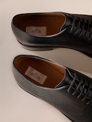 Black Signature Leather Sole Derby Shoes - Image 7 of 8