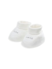 Gorro Blanco y patucos Hello World de Mamas & Papas - Imagen 4 de 4