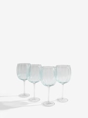 Set of 4 Sage Green Ottilie Wine Glasses - Image 3 of 3