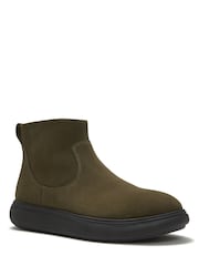 FitFlop Green Iq-Comff Suede Zip Ankle Boots - Image 2 of 4