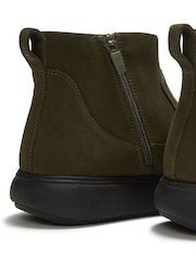 FitFlop Green Iq-Comff Suede Zip Ankle Boots - Image 3 of 4