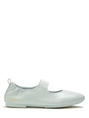 FitFlop Blue Pantone Delicato Poise Leather Mary Janes Shoes - Image 1 of 6
