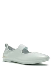 FitFlop Blue Pantone Delicato Poise Leather Mary Janes Shoes - Image 2 of 6
