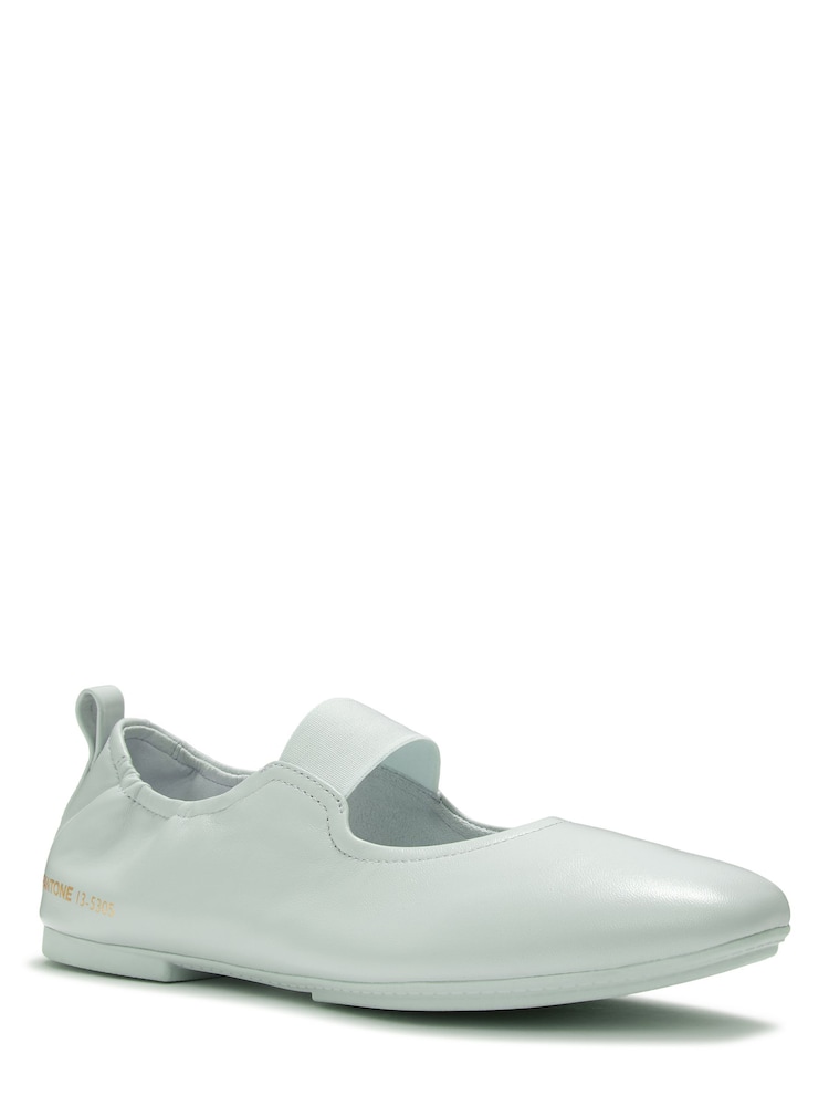FitFlop Blue Pantone Delicato Poise Leather Mary Janes Shoes - Image 2 of 6 FitFlop Blue Pantone Delicato Poise Leather Mary Janes Shoes - Image 2 of 6
