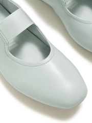 FitFlop Blue Pantone Delicato Poise Leather Mary Janes Shoes - Image 4 of 6