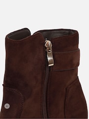 Simmi London Brown Bruce Buckle Detail Block Heeled Boots - Image 3 of 4