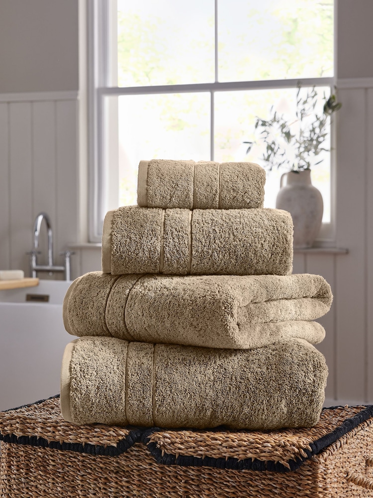 Mink Brown Egyptian Cotton Luxe Heavy Weight Towel - Image 1 of 7