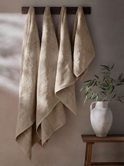 Mink Brown Egyptian Cotton Luxe Heavy Weight Towel - Image 3 of 7