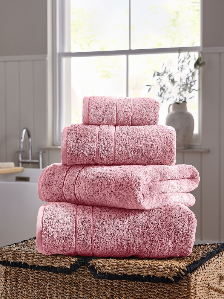 Dusky Pink Egyptian Cotton Luxe Heavy Weight Towel - Image 1 of 7