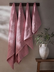 Dusky Pink Egyptian Cotton Luxe Heavy Weight Towel - Image 3 of 7