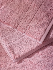 Dusky Pink Egyptian Cotton Luxe Heavy Weight Towel - Image 6 of 7