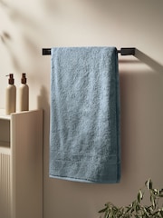 Blue Egyptian Cotton Luxe Heavy Weight Towel - Image 2 of 7
