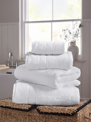 White Egyptian Cotton Luxe Heavy Weight Towel - Image 1 of 4