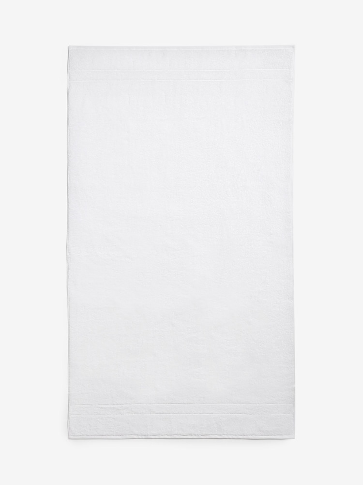 White Egyptian Cotton Luxe Heavy Weight Towel - Image 7 of 7