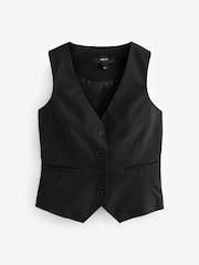 Black Tailored Stretch Waistcoat - Image 6 of 8
